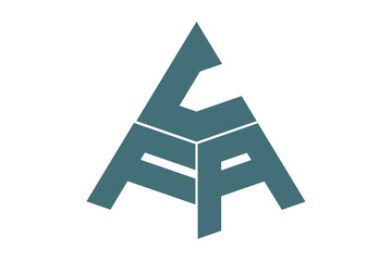 CFA, CF, logos. Abstract initial monogram letter alphabet logo design