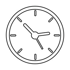 Clock Icon In Outline Style