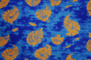 Fototapeta na wymiar A beautiful textile pattern. Textile Symphony. A Journey of Fabric. Generative AI