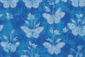 Fototapeta na wymiar A beautiful textile pattern. Textile Symphony. A Journey of Fabric. Generative AI