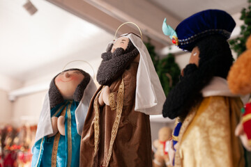 three kings day soft plush figurines decoration. Christmas holiday season home decor. EpiphanyThe...