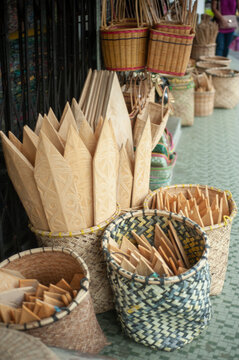 Handicraft for sale at sibu Heritage Center.	