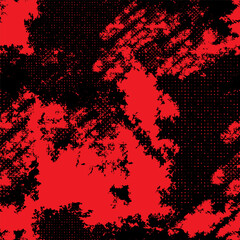 Seamless Pattern Grunge Red with Dots