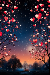 valentines day background . AI generativ