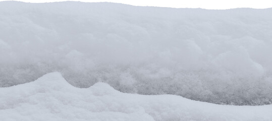 Fototapeta premium Snow-covered roof of a house under construction in the forest