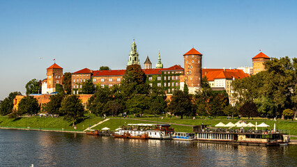 Obraz premium Wawel Royal Castle in Krakow on a sunny,summer day.