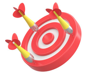 3D failure icon. 3D illustration.