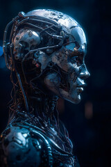 Electronic Brain. Robotic Vision . Generative AI