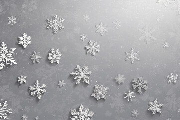 snowflakes on a dark background