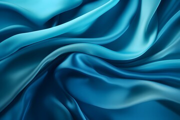 Obraz premium a close up view of a blue fabric Generative AI