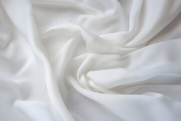 Obraz premium a close up view of a white fabric Generative AI
