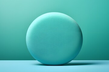 a blue egg sitting on top of a table Generative AI