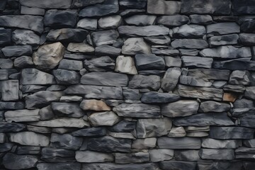a black and white photo of a stone wall Generative AI
