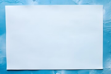 a piece of paper sitting on top of a blue surface Generative AI