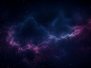 Enigmatic cosmic nebulae dark in space. AI Generation.