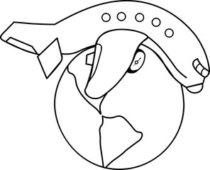 Obraz premium Funny Airplane