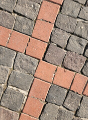 The texture of a street paving cobblestone texture 