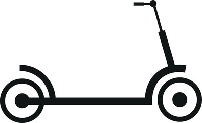 Electric scooter icon sign. Transport signs and symbols.