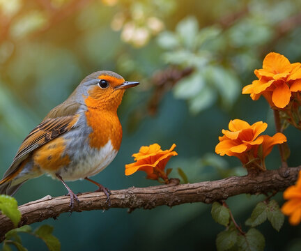 background image of robin birds