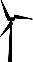 Wind turbine sign or Wind mill symbol. Electrical signs and symbols.