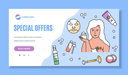 Skin Care Ad Special Offer Cosmetic product Beauty