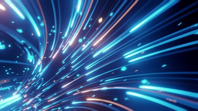 Fiber optic internet speed tunnel background