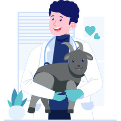 Veterinarian Character Illustration