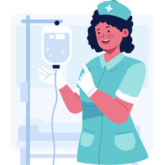 Nurse Character Illustration