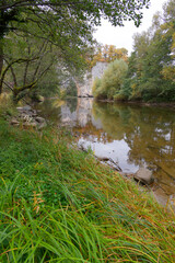 Scenic autumn landscape of Vadu Crisului on a sunny day, Romania, Europe	