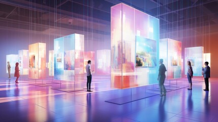 Futuristic AI Art Gallery 'AI Art of Freshness'