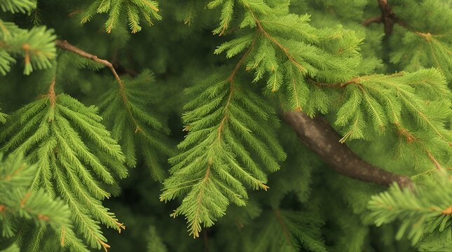 Macro noble fir tree background