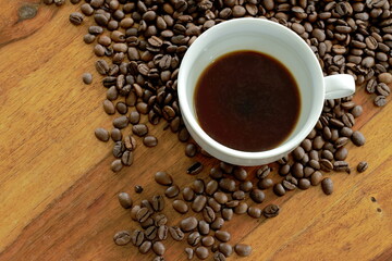 roasted coffee beans on display no people stock image stock photo