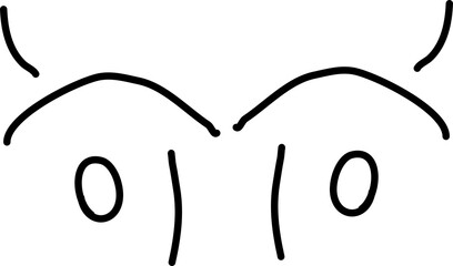 zwei enMensch figuren ( Beugen)/Gesicht	
