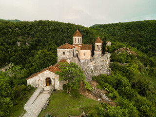 Fototapeta na wymiar Ancient Motsameta Monastery from a bird's eye view, Kutaisi, Georgia