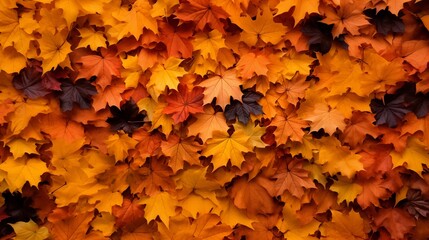 Naklejka na ściany i meble fall leaves background wallpaper texture image