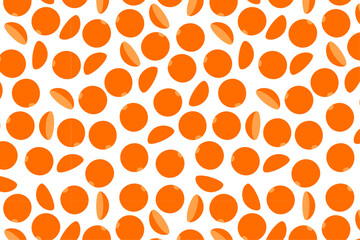 Red lentils seamless pattern. Orange wallpaper with seeds. legumes wallpaper on white. Vector graphic.