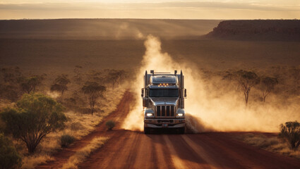 Outback Odyssey: Semi-Truck Journey through Australia’s Northern Territory