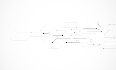 Circuit board texture with communication technology concept. Creative illustration