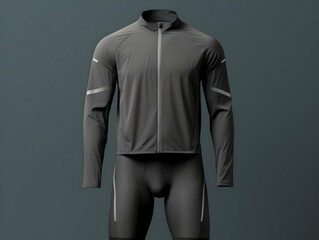 Body builder man fitness suit mockup, 3D man fitness suit mockup presentation, male gym and sport...