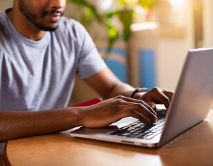 businessman working on laptop