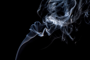 Wallpaper smoke background captured from incense stick.