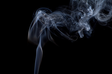 Wallpaper smoke background captured from incense stick.