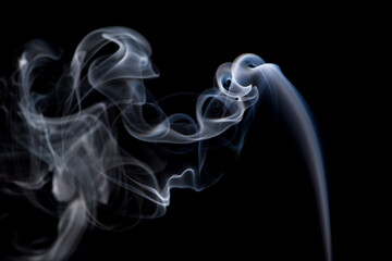 Wallpaper smoke background captured from incense stick.