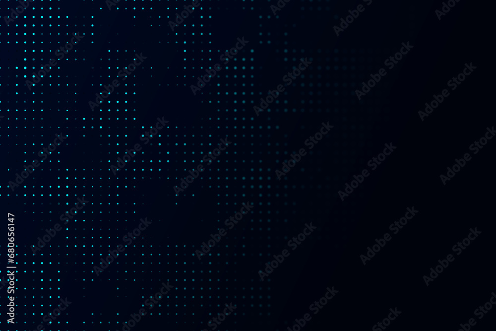 Poster Creative digital dots background. Digital data concept. 3D Rendering.