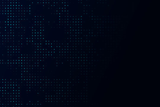 Creative digital dots background. Digital data concept. 3D Rendering.