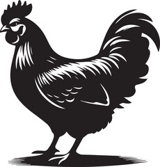 Chicken Silhouettes Chicken EPS Vector Chicken Clipart