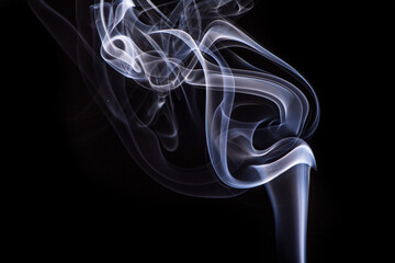 Wallpaper smoke background captured from incense stick.