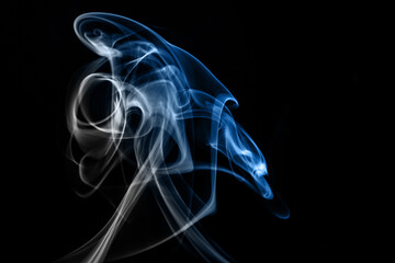 Wallpaper smoke background captured from incense stick.