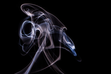 Wallpaper smoke background captured from incense stick.