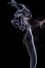 Wallpaper smoke background captured from incense stick.